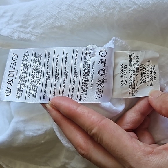 Volcom white mini dress with crochet trim - Picture 11 of 11